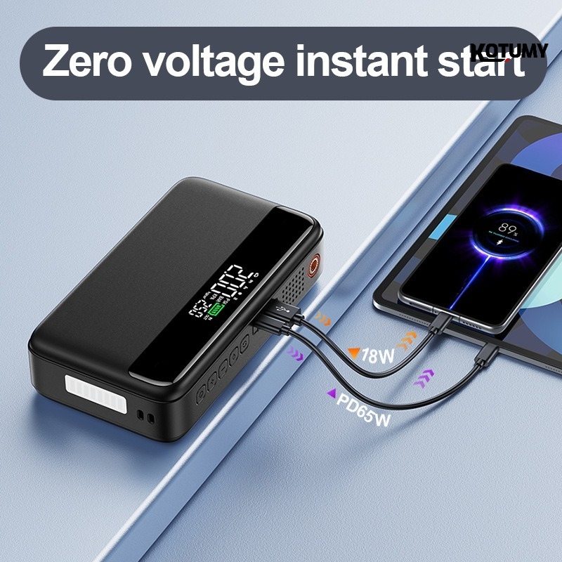 Car Portable Tire Inflator - Çok Fonksiyonlu Hızlı Şarjlı Araç Çalıştırma
