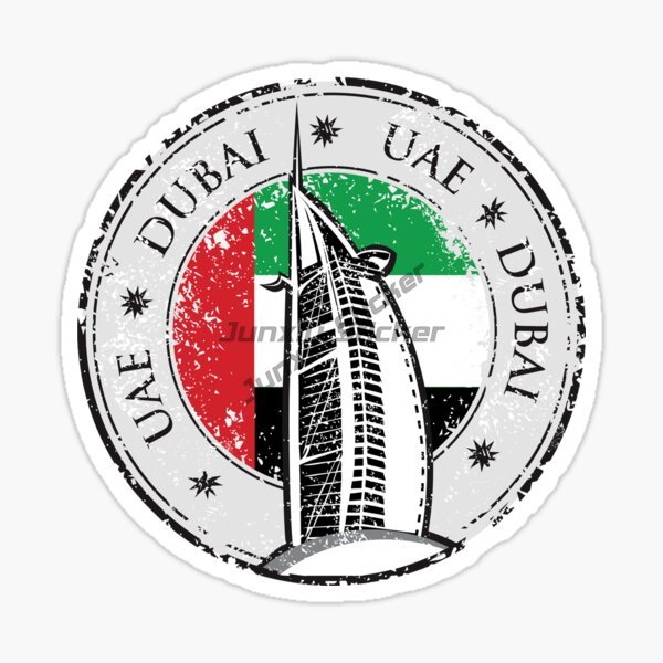 Car Accessories In Dubai - BAE Dubai Dairesel Ulusal Bayrak Amblemi