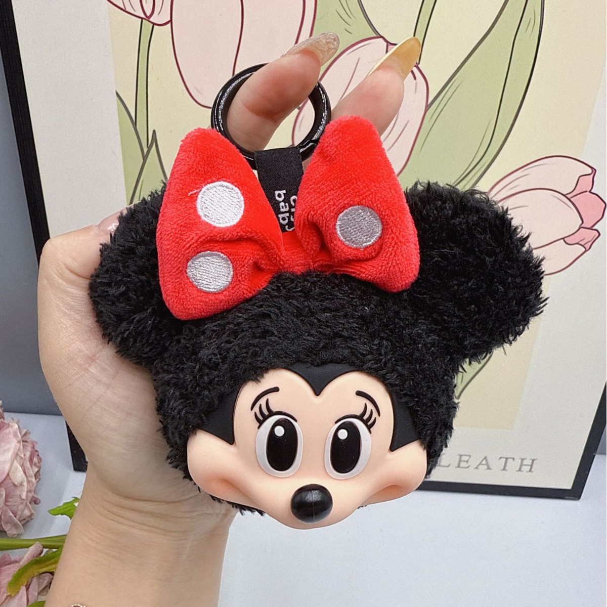Car Accessories Cute - Mickey Minnie Peluş Bebek Anahtarlık Sevimli