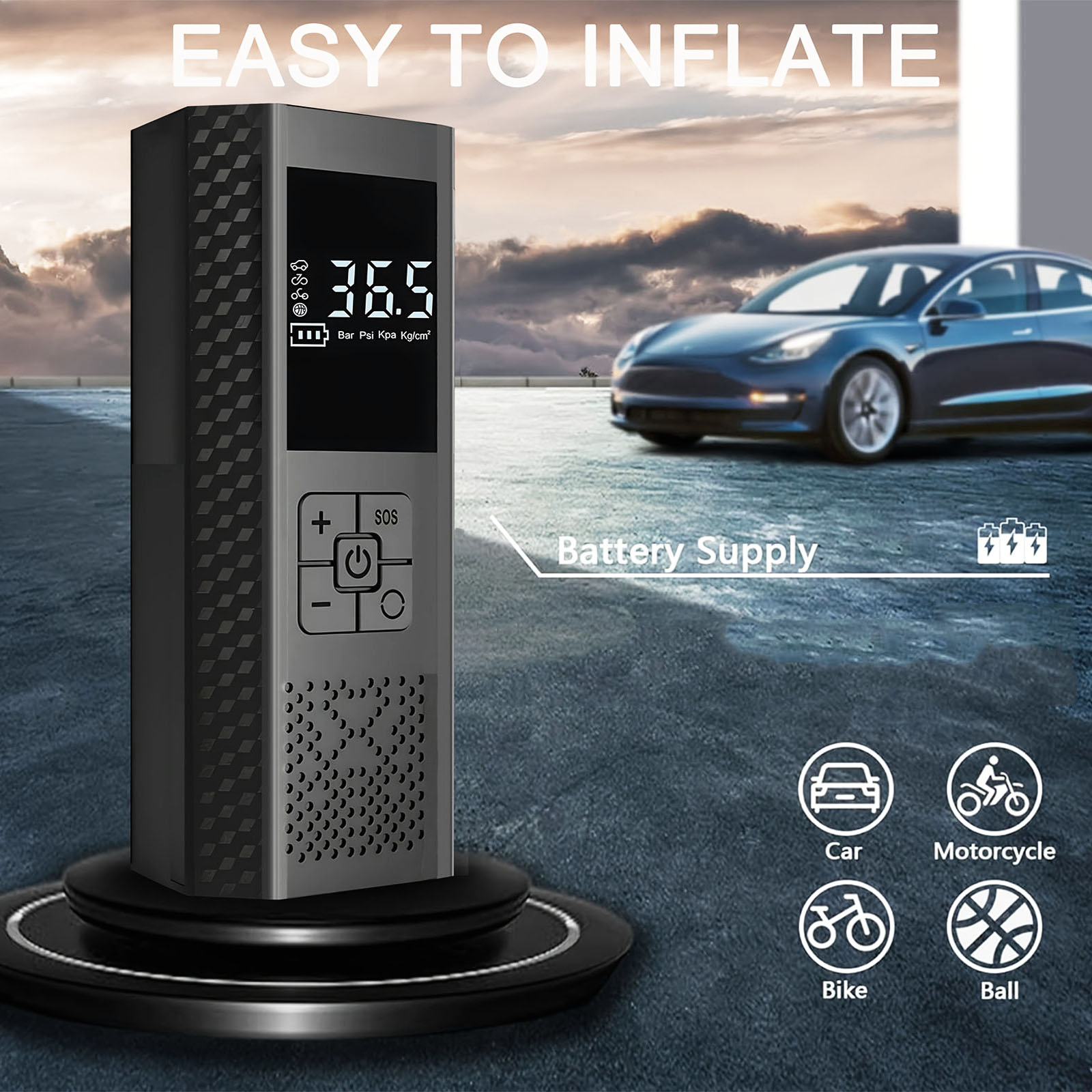 Taşınabilir Elektrikli Araba H - Car Portable Tire Inflator incelemesi ve fiyatı