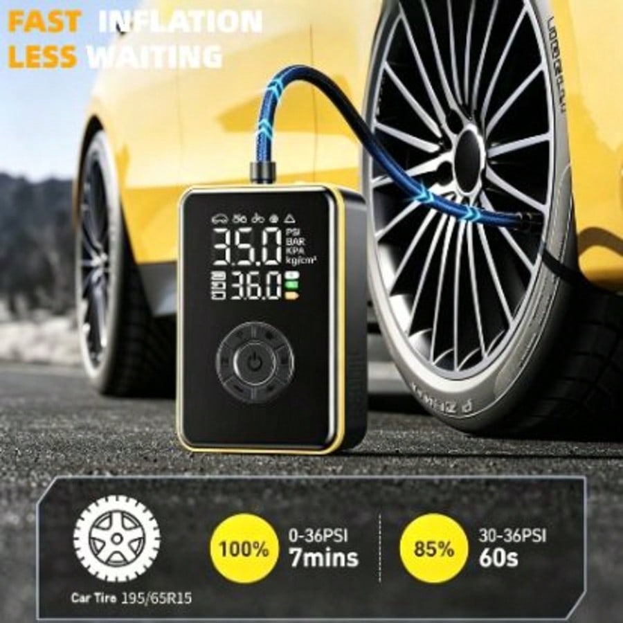 Lastik Şişirme Cihazı Taşınabi - Car Portable Tire Inflator incelemesi ve fiyatı