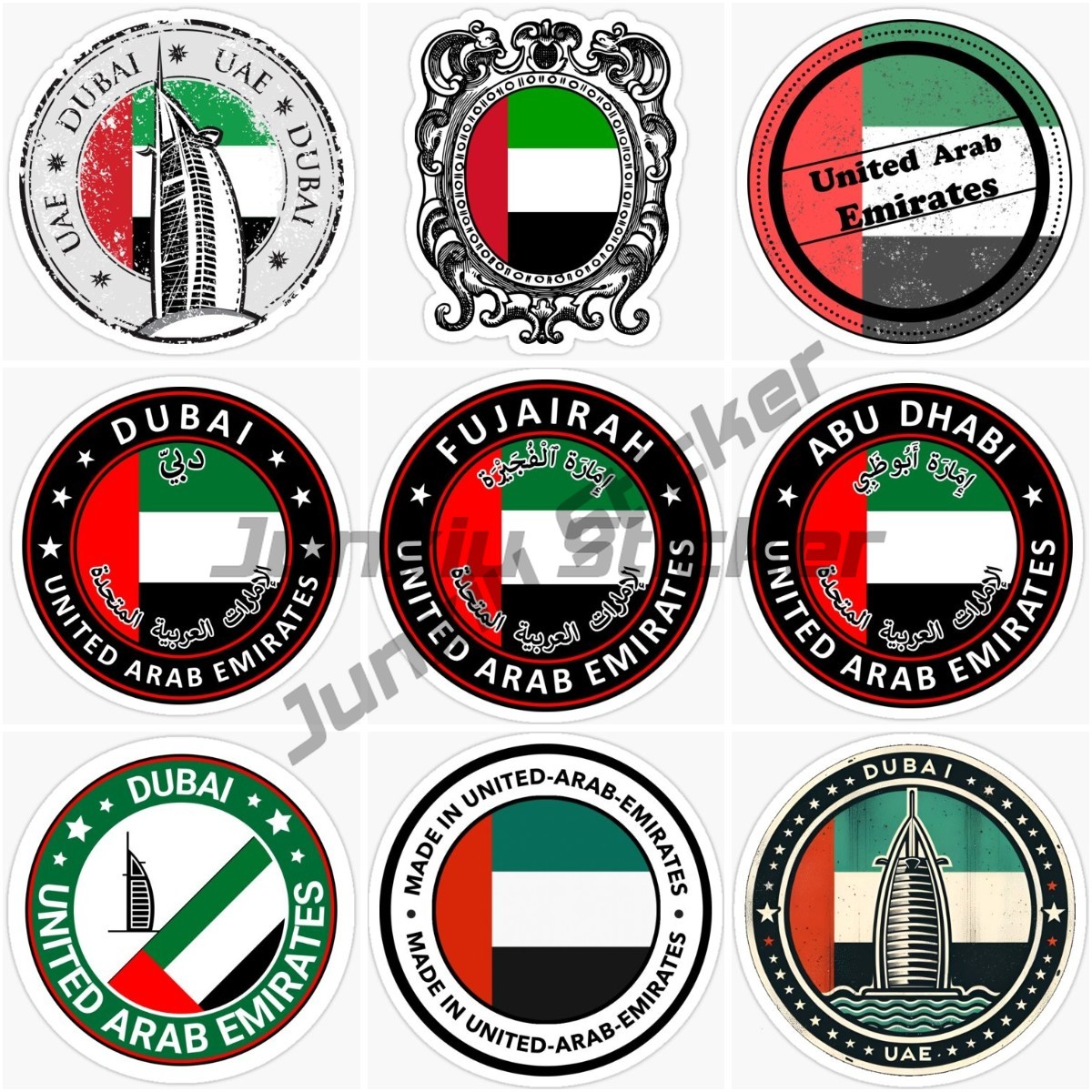 BAE Dubai Dairesel Ulusal Bayr - Car Accessories In Dubai incelemesi ve fiyatı