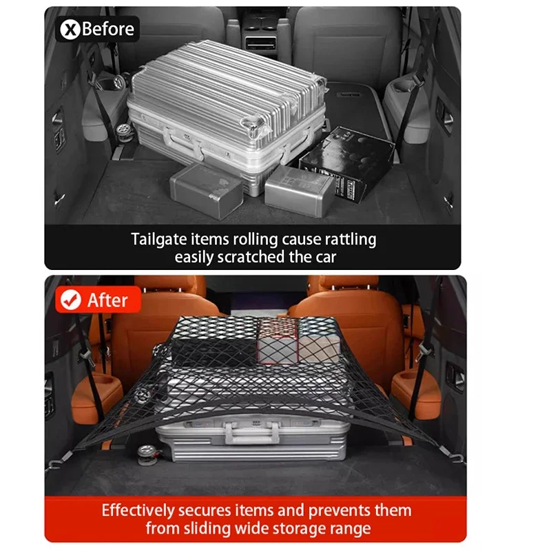 Li Lixiang L6 L7 L8 L9 için 20 - Car Cargo Net Trunk incelemesi ve fiyatı